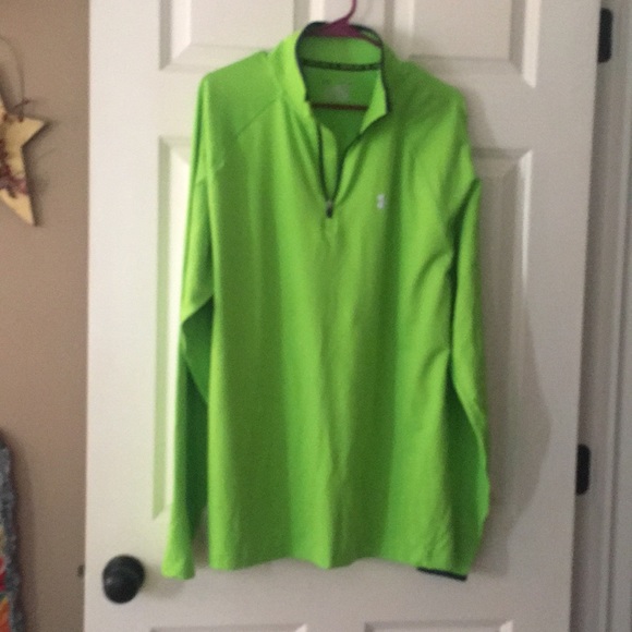 Under Armour Other - Brand new men’s Under Armour Run lime pullover